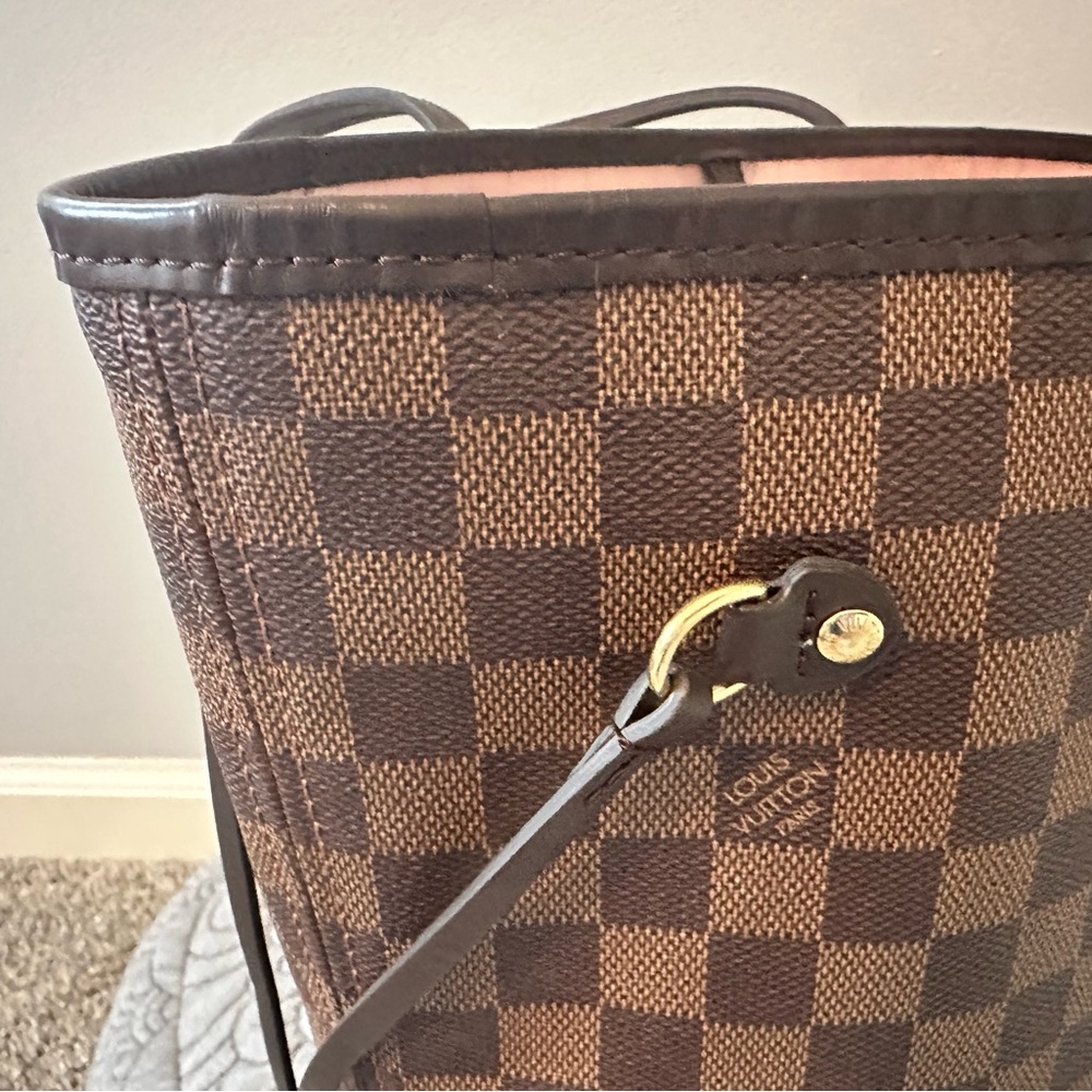 EUC🤎Louis Vuitton Neverfull MM Rose Ballerine - Picture 12 of 16